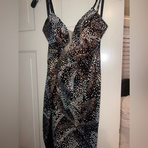 Jovani black rhinestone size 4